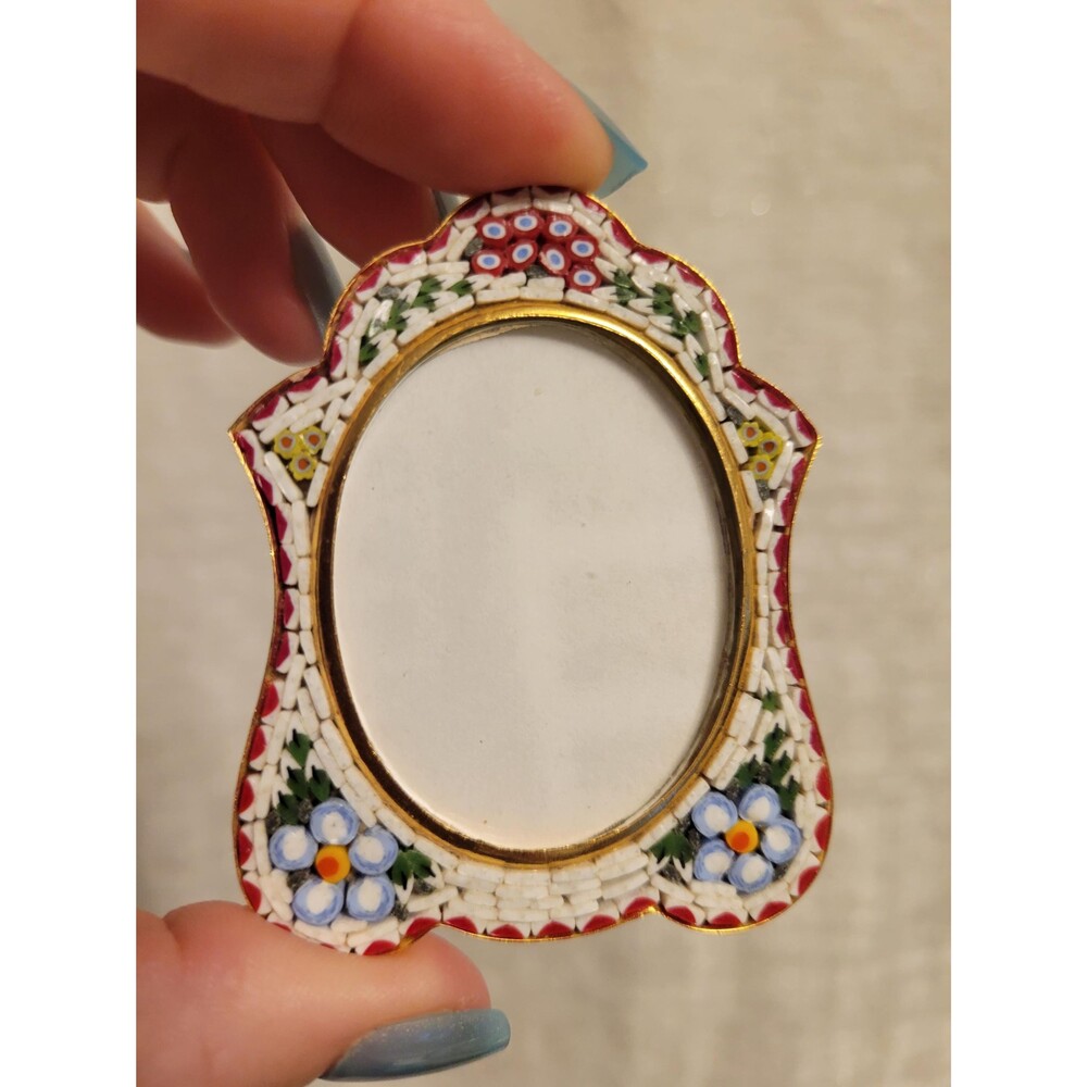 Early 20th century Micro Mosaic Picture Frame, Italy, possibly Antique